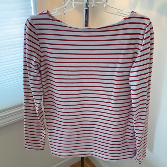J Crew Striped Boat Neck Tee - Picture 5 of 7
